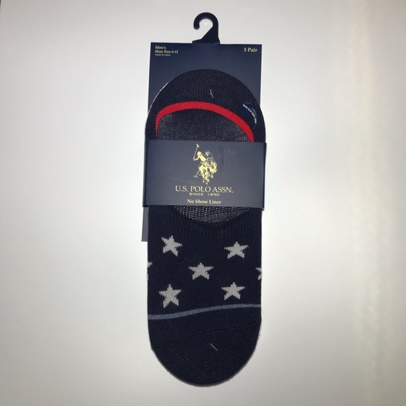 US Polo Assn men’s no show liner socks blu… - Picture 1 of 2